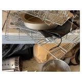 Assorted Kitchenware & Home Hardware - Dish Racks, Pots, Buckets & Tools