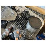 Assorted Kitchenware & Home Hardware - Dish Racks, Pots, Buckets & Tools