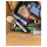 Assorted Model Train Tracks & Accessories - HO & N Scale Rails, Turnouts & Cars & Microscope