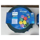 Philips 12 Icicles Indoor/Outdoor LED String Lights (4 Boxes) - 200 Sphere Lights Spool