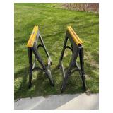 Pair of Folding Sawhorses