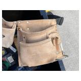 Assorted Leather Tool Pouches, Bristle Brushes & Straps - Mixed