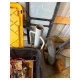 Assorted Workshop Tools & Equipment - Fan, Cables, Tires, Totes & More
