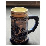 MacLeod Monaco Delftware & West German Lead Crystal Handcut Pitcher - Assorted Glassware
