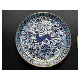 Hand Made Rodos-Hellas "NASSOS" Plate & Minakari Style Multi Color Plate