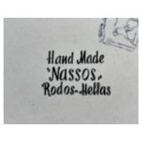 Hand Made Rodos-Hellas "NASSOS" Plate & Minakari Style Multi Color Plate