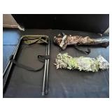 Foldable Camping Chairs & Mossy Oak Camouflage Ghillie-Leaf Panel Kit