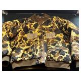Camouflage Field Jacket with Front Zipper and Patch Pockets - no label
