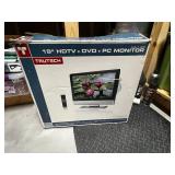 TruTech 19" HDTV & DVD & PC Monitor - 3-In-1 LCD Display