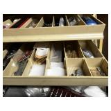Plano 4-Drawer Tool Organizer with Drill Bits & Accessories (Assorted) - contents quantities unverified
