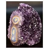 Rare Uruguayan "Stalactite Eye" Amethyst – AAA Deep Purple Druze – Museum Grade
