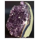 Rare Uruguayan "Stalactite Eye" Amethyst – AAA Deep Purple Druze – Museum Grade