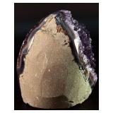 Rare Uruguayan "Stalactite Eye" Amethyst – AAA Deep Purple Druze – Museum Grade