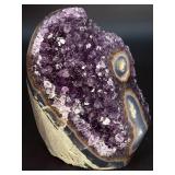 Rare Uruguayan "Stalactite Eye" Amethyst – AAA Deep Purple Druze – Museum Grade