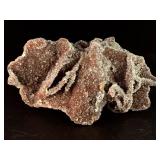 Rare "Bridge" Specimen: Lustrous Gem Sphalerite on Sparkling Druzy Quartz