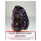 Rare Uruguayan "Stalactite Eye" Amethyst – AAA Deep Purple Druze – Museum Grade
