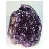 Rare Uruguayan "Stalactite Eye" Amethyst – AAA Deep Purple Druze – Museum Grade