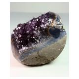 Rare Uruguayan "Stalactite Eye" Amethyst – AAA Deep Purple Druze – Museum Grade