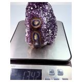Rare Uruguayan "Stalactite Eye" Amethyst – AAA Deep Purple Druze – Museum Grade