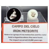 Authentic Campo del Cielo Iron Meteorite Pendant – "Field of Heaven" Space Jewelry