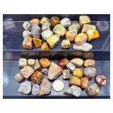 Lot of Premium Crazy Lace Agate Tumbled Stones – Vibrant "Mexican Agate" Patterns