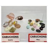 "Bulk Collector’s Lot: Natural Inclusion Quartz & Assorted Gemstone Cabochons"