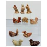 Exquisite Hand-Carved Peruvian Soapstone "Little Critters" – Complete 10-Piece Miniature Animal Spirit Totem Collection