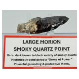 Ultra-Rare Natural "Morion" Black Quartz | Museum-Grade Collector