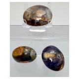 Rare Purple Chalcedony Palm Stone Set – The "Master Dream Stone" from Indonesia