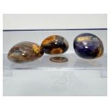 Rare Purple Chalcedony Palm Stone Set – The "Master Dream Stone" from Indonesia