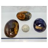 Rare Purple Chalcedony Palm Stone Set – The "Master Dream Stone" from Indonesia