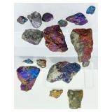 Raw Chalcopyrite "Peacock Ore" Specimen Lot – Iridescent Rainbow Healing Crystals