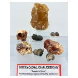8-Piece Master Collection of Rare Botryoidal Chalcedony & "Speaker