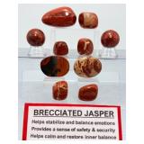 Premium Brecciated Jasper "Desert Sunset" Oval – Rare High-Contrast Pattern