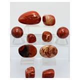 Premium Brecciated Jasper "Desert Sunset" Oval – Rare High-Contrast Pattern