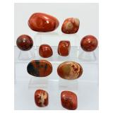 Premium Brecciated Jasper "Desert Sunset" Oval – Rare High-Contrast Pattern
