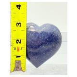 Title: Rare Iolite "Viking Compass" Set – Polished Heart & 6 Tumbled Gems