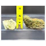 Rare Natural Peridot in Basalt Matrix Cluster – Raw "Gem of the Sun" Olivine Xenolith Specimens – Authentic Arizona/San Carlos Mineral Collection