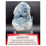 Stunning Natural Blue Celestite Crystal Cluster – "Stone of Heavenly Peace"