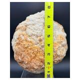 Natural Moroccan White Quartz Geode - Sparkling Druzy "Sugar" Crystal Specimen - Collector Grade Large Hollow Earth Geologic Wonder - Statement Home Decor & Healing Crystal