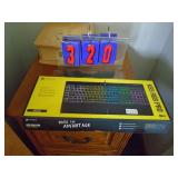 K55RGB Pro keyboard. As shown. CASH ON SITE ONLY. PICKUP IS MONDAY MAY 11TH FROM 11 AM TO 4 PM. REGARDLESS WHAT THE SCHEDULE STATES.