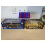 Flat of 2 diecasts. As shown. CASH ON SITE ONLY. PICKUP IS MONDAY MAY 11TH FROM 11 AM TO 4 PM. REGARDLESS WHAT THE SCHEDULE STATES.