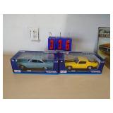 Flat of 2 diecasts. As shown. CASH ON SITE ONLY. PICKUP IS MONDAY MAY 11TH FROM 11 AM TO 4 PM. REGARDLESS WHAT THE SCHEDULE STATES.