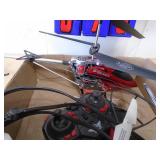 RC helicopter & hoovercraft. As shown. CASH ON SITE ONLY. PICKUP IS MONDAY MAY 11TH FROM 11 AM TO 4 PM. REGARDLESS WHAT THE SCHEDULE STATES.