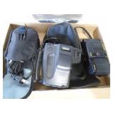 2 cameras. As shown. CASH ON SITE ONLY. PICKUP IS MONDAY MAY 11TH FROM 11 AM TO 4 PM. REGARDLESS WHAT THE SCHEDULE STATES.