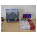 Electronic scale & new kitchen faucet. As shown. CASH ON SITE ONLY. PICKUP IS MONDAY MAY 11TH FROM 11 AM TO 4 PM. REGARDLESS WHAT THE SCHEDULE STATES.
