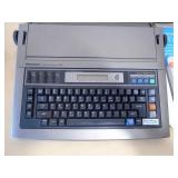 Electronic typewriter & 110 lb scale. As shown. CASH ON SITE ONLY. PICKUP IS MONDAY MAY 11TH FROM 11 AM TO 4 PM. REGARDLESS WHAT THE SCHEDULE STATES.