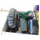 Box of electronics & a tin of electronics. As shown. CASH ON SITE ONLY. PICKUP IS MONDAY MAY 11TH FROM 11 AM TO 4 PM. REGARDLESS WHAT THE SCHEDULE STATES.