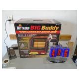 Mr Heater big buddy heater. As shown. CASH ON SITE ONLY. PICKUP IS MONDAY MAY 11TH FROM 11 AM TO 4 PM. REGARDLESS WHAT THE SCHEDULE STATES.