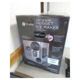 GE profile large ice maker. As shown. Appeasr new in the box. CASH ON SITE ONLY. PICKUP IS MONDAY MAY 11TH FROM 11 AM TO 4 PM. REGARDLESS WHAT THE SCHEDULE STATES.